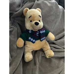Winnie-the-pooh Disney Store Plush Christmas Sweater Authentic Original Genuine